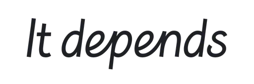 It depends logo